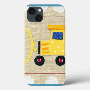iPhone 13 Coque Camion Bulldozer Jaune par Chariklia Zarris