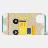 Coques Case-Mate iPhone Camion Bulldozer Jaune par Chariklia Zarris (Verso (horizontal))