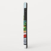 Coques Case-Mate iPhone Camion de ramassage rouge de Noël sur une route ne (Dos/Gauche)