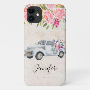 Case-Mate iPhone Case Camion de ramassage vintage Aquarelle rustique