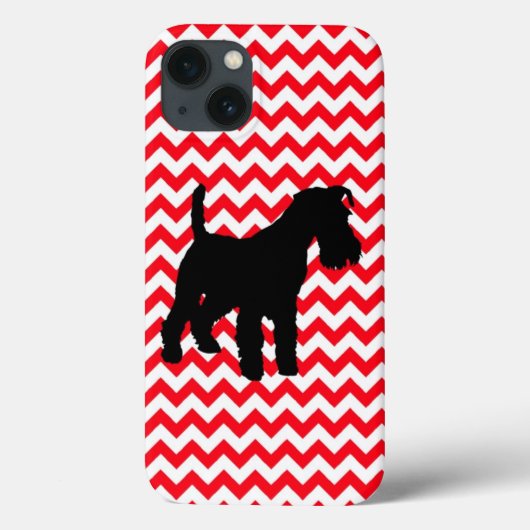 Coques Case-Mate iPhone Camion-Feu Rouge Zig Zag Avec Schnauzer (Verso)