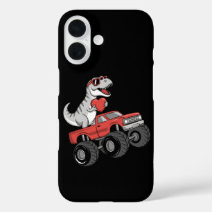 Coques iPhone 16 Camion Monstre de la Saint-Valentin T Rex Dinosaur