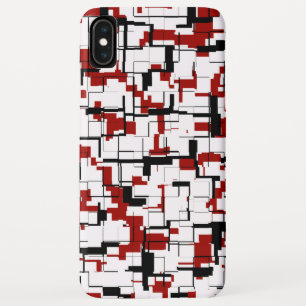 Case-Mate iPhone Case Camion numérique noir blanc Motif rouge