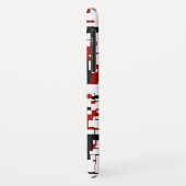 Coques Case-Mate iPhone Camion numérique noir blanc Motif rouge (Dos/Gauche)