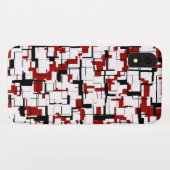 Coques Case-Mate iPhone Camion numérique noir blanc Motif rouge (Dos (Horizontal))