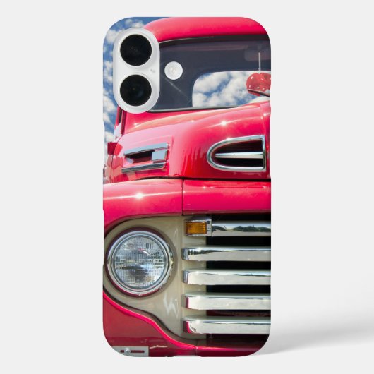 Coques Case-Mate iPhone Camion Rétro Rouge Avec Dés Flous (Verso)