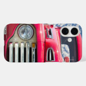 Coques Case-Mate iPhone Camion Rétro Rouge Avec Dés Flous (Verso (horizontal))