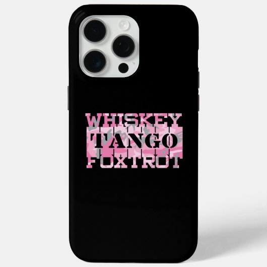 Coques Case-Mate iPhone Camion rose Foxtrot Tango Whiskey Militaire (Verso)