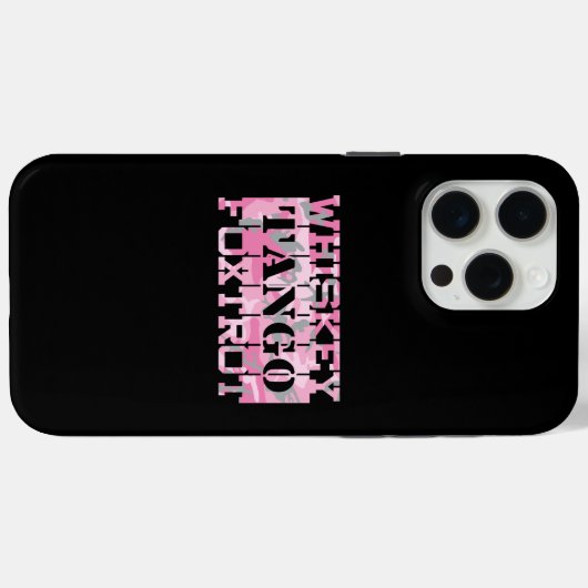 Coques Case-Mate iPhone Camion rose Foxtrot Tango Whiskey Militaire (Verso (horizontal))