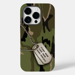 Coques Pour iPhone Camion vert militaire avec étiquette de chien