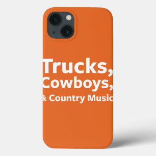 Etui iPhone 13 Camions, cowboys et musique country