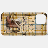 Coques Case-Mate iPhone Camions Cowgirls Country Music Plaid Tartan Motif (Verso (horizontal))