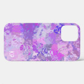 Coques Case-Mate iPhone Camo Abstrait tendance rose violet bleu (Verso (horizontal))