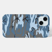 Coques Case-Mate iPhone Camo bleu (Verso (horizontal))