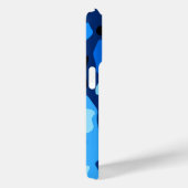 Coques Case-Mate iPhone Camo bleu Abstrait Motif (Verso / Droite)