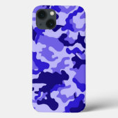 Coques Case-Mate iPhone Camo bleu océan (Verso)