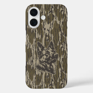 Coques iPhone 16 Camo Bottomland Allemand Berger Silhouette