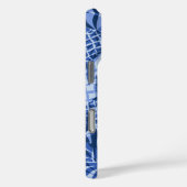 Coques Case-Mate iPhone Camo d'ananas bleu hawaïen (Verso / Droite)