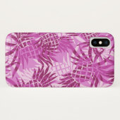 Coques Case-Mate iPhone Camo d'ananas Tropical hawaïen - rose (Dos (Horizontal))