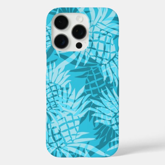 Coques Case-Mate iPhone Camo d'ananas Turq hawaïen (Verso)