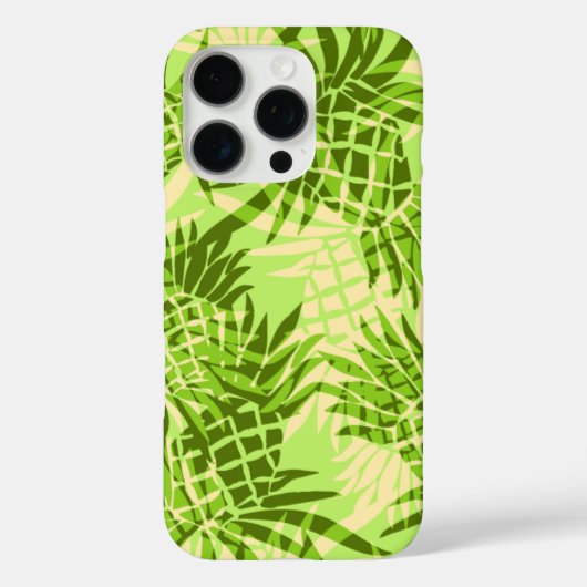 Coques Case-Mate iPhone Camo d'ananas vert de chaux hawaïenne (Verso)