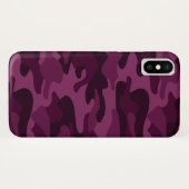 Coques Case-Mate iPhone Camo de couleur violette tyrienne (Dos (Horizontal))