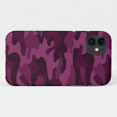 Coques Case-Mate iPhone Camo de couleur violette tyrienne (Dos (Horizontal))