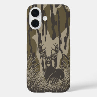 Coques iPhone 16 Camo de fond de vallée pour la chasse au cerf blan