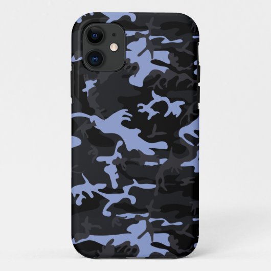 Coques Case-Mate iPhone Camo des points bleus Cool (Dos)