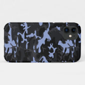 Coques Case-Mate iPhone Camo des points bleus Cool (Dos (Horizontal))