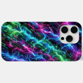 Coques Case-Mate iPhone Camo électrique, design futuriste, camouflage néon (Verso (horizontal))