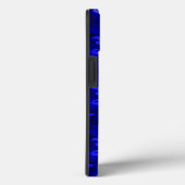 Coques Case-Mate iPhone Camo en bois bleu 3D (Verso / Droite)