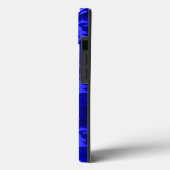 Coques Case-Mate iPhone Camo en bois bleu 3D (Verso / Gauche)