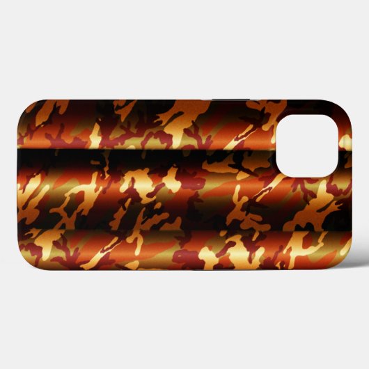 Coques Case-Mate iPhone Camo en bois de bronze 3D (Verso (horizontal))