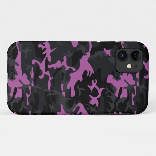 Coques Case-Mate iPhone Camo en rose coupé (Dos (Horizontal))