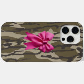 Coques Case-Mate iPhone Camo Fille Ruban Rose Arc Bas Camo Bottom Lands (Verso (horizontal))