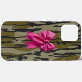 Coques Case-Mate iPhone Camo Fille Ruban Rose Arc Bas Camo Bottom Lands (Verso (horizontal))