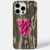 Coques Case-Mate iPhone Camo Filles Camo Pink Ribbon Bow Bottomland Camo (Verso)