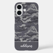 Coques Case-Mate iPhone Camo gris foncé (Verso)