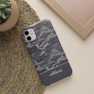 Coques iPhone 16 Camo gris foncé