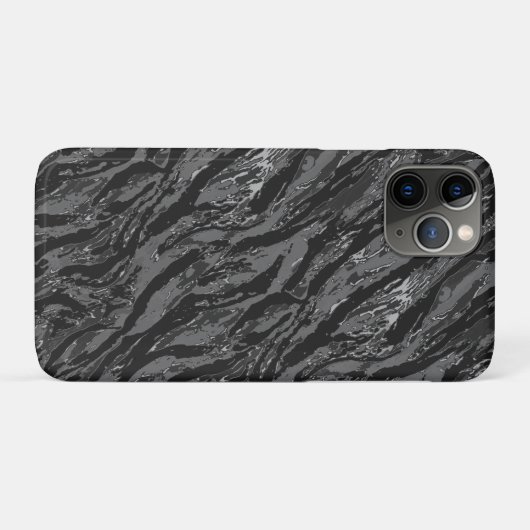 Coques Case-Mate iPhone Camo gris rayé (Dos (Horizontal))