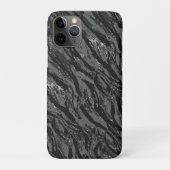 Coques Case-Mate iPhone Camo gris rayé (Dos)
