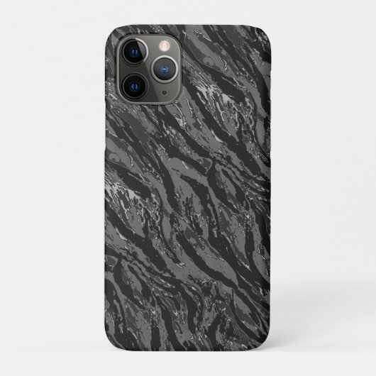 Coques Case-Mate iPhone Camo gris rayé (Dos)