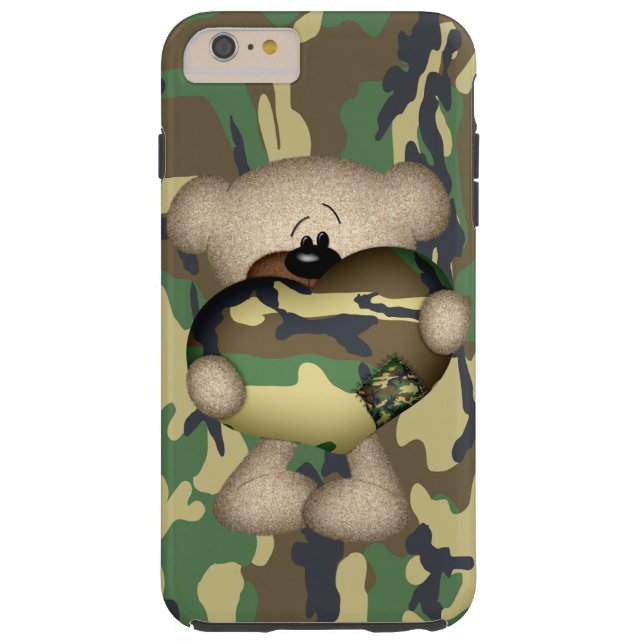 Coques Case-Mate iPhone Camo Heart Military Teddy Bear (Dos)