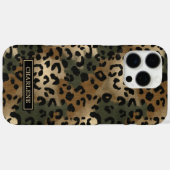 Coques Case-Mate iPhone Camo Leopard Print Monogrammed (Verso (horizontal))