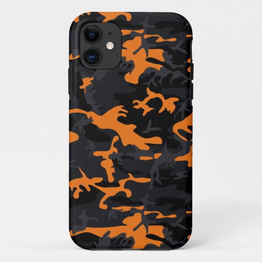 Coques Case-Mate iPhone Camo monochrome Soda orange (Dos)