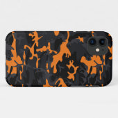 Coques Case-Mate iPhone Camo monochrome Soda orange (Dos (Horizontal))
