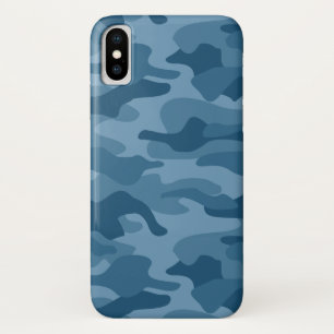 Case-Mate iPhone Case Camo Monocolore Bleu Acier