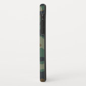 Coques Case-Mate iPhone Camo Motif avec Monogramme orange (Dos/Gauche)