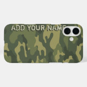 Coques Case-Mate iPhone Camo Motif - Personnalisez avec votre nom (Verso (horizontal))